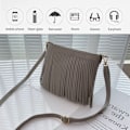 Miniatyrbild 5 av 5: Flickor läder tofs crossbody väska Dam plånbok Daglig axelväska