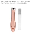 Miniatyrbild 5 av 8: 2-pack Rostfritt Stål Nagelklippare Nagelfil Fingernagel Tånagelklippare Nagelsax för Kvinnor Män