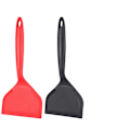 Miniatyrbild 7 av 8: Non-stick Stekspade, Värmebeständigt Köksredskap, Bred Spatel för Non-Stick Kokkärl, Livsmedelsgodkänd Silikonvändare (2-pack)