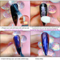 Miniatyrbild 4 av 6: Nagelpulver 6 färger spegel laser nagelpulver för hartsuppsättning,