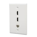 Miniatyrbild 6 av 8: 4K HD Multimedia Interface, Snäppfästen Säkerställer Cat6 Keystone, Låg Profil Design För Enkel Installation Och Bekväm Användning I Hemmet Eller På Kontoret