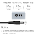 Miniatyrbillede 7 af 8: Zigbee LED Driver Smart Home LED Strip Controller RGB+CW Lysbåndscontroller med App DC12~24V