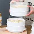 Miniatyrbild 2 av 7: Linne Köksförkläde Inspirerad Mikrovågsugnsskydd, Professionellt Kockförklädesgrepp, Lätt att Öppna för Matbeskydd, Håller Mikrovågsugnen Ren & Fräsch, BPA-fri