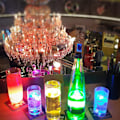 Miniatyrbilde 6 av 6: LED-underlag, LED-klistremerker underlag som lyser opp for drikkevarer, blinkende lys