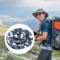 Miniatyrbild 2 av 5: Utomhus solhatt bred brätte Bonnie hatt för män kvinnor bergsklättring fiske vandring kamouflage blå