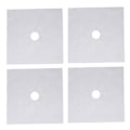 Miniatyrbild 1 av 5: 4 kokplattsskydd Teflon-belagda non-stick gasspis toppskyddsplattor, kök matlagning silver 27x27cm 0.1mm