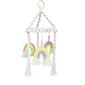 Miniatyrbild 1 av 5: Regnbåge Mobil Hängande Macrame Baby Mobil Regnbåge Spjälsäng Mobil