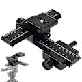 Miniatyrbillede 2 af 5: 4-vejs Makro Fokuseringsskinne 3D Justeringsskyde Makro Slider til Close Up Optagelse Digitale Kameraer med 1/4 Tommer Skruehul