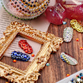Miniatyrbillede 4 af 5: Flade Rhinestones, til Håndværk Negle Dansekostumer, Flade Bagside