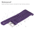 Miniatyrbild 4 av 7: Kompatibel med Fitbit Charge 2-band, 2-pack ersättning mjuk silikon sportband handledsband tillbehör för Fitbit Charge 2 Smartwatch