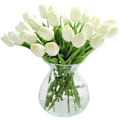 Miniatyrbild 1 av 6: Konstgjorda tulpaner för hemdekorationer, Elegant Symbolik Polyuretan Material Real Touch Latex Blomsterarrangemang för Bröllopsdekor och DIY-dekor,