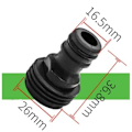 Pikkukuva 5 / 5: Puutarhan hana-adapteri, urosliitäntä, 26 mm, 3/4\" BSP-kierteinen liitäntä, kasteluadapteri, hanan letkuliitäntä, urosruuvi