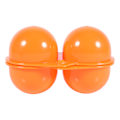 Miniatyrbild 5 av 5: 2 st äggförvaring för kök, hopfällbar, bärbar behållare för utomhusbruk, orange