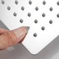 Miniatyrbillede 2 af 5: Brustet Stål Bruseshower - Vandbesparende Bruseshower, 30CM Kvadratisk Bruseshower, Universal Regnbruseshower 1/2 Tomme Gevind, 360° Drejelig