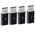 Miniatyrbilde 1 av 5: -USB til USB-C adapter, Mini til Type-C ladeadapter, USB Type-C adapter konverteringskontakt med