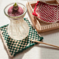 Miniatyrbild 2 av 5: Mini fyrkantig stickningsverktyg med krokar Trä virkbräda för vävning Matta Hårband Filt Sock 10x10cm