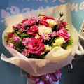 Miniatyrbild 5 av 5: 20 ark blomsteromslagspapper blombukett presentförpackning Su