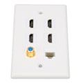 Pikkukuva 5 / 8: Seinäkiinnitettävä 6-porttinen HD Multimedia Interface CAT6 TV F-liitäntä Ethernet-seinäkiinnite kotiin ja toimistoon