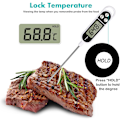 Miniatyrbild 5 av 5: Lättanvänd Direktavläsningstermometer, Designad för en Mängd Olika Matlagningsbehov med Vattentålig Konstruktion & Låsfunktion, Brett Temperaturområde (-50