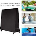 Miniatyrbild 5 av 5: Bordskydd för bordtennisbord, väderbeständigt skydd för inomhusbruk med universell passform, dubbeltrådig sömteknik, starka rep och justerbar sladd