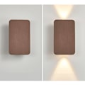 Miniatyrbilde 3 av 5: Aluminium retro vegglampe nattlys - børstet kaffe varm 3000K