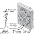 Miniatyrbild 7 av 8: 10 st 0-120°C justerbar elektrisk fläkt termostatbrytare AC 250V för bil lastbil