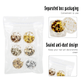 Miniatyrbild 1 av 5: 6 Ask / Set Ultratunna Nagelkonst Glitter Glimmande Sekvenser Nagelkonst Dekorationer DIY Verktyg (A)