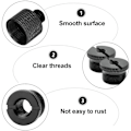 Miniatyrbilde 4 av 5: 6 stk Mikrofongjenge Adapter svart