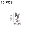 Miniatyrbillede 2 af 5: 10 stk 3D Krystal Rhinestone Stene til Neglekunst, Dekoration til Kvinder Piger Damer