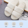 Miniatyrbilde 5 av 5: Fluffy Damestoffler i Kunstig Pels, Slip-On, Ortopediske, med A