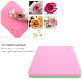 Miniatyrbillede 8 af 8: Fondant Svamp Pad med 5 Huller Rektangulær Fondant Kage Blomster Tørring Måtte Modellering Værktøj