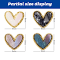 Pikkukuva 2 / 6: 48 kpl Sydän Alloy Diamond Kynsikoristeet Koristeet Design Strassit Sydänmuotoiset Koristeet Manikyyri DIY Art Charms Tarvikkeet