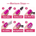 Miniatyrbild 4 av 5: Nagelkonst Rhinestones Nagelkristaller, Multi Shapes Flatback Nageldiamant Ädelstenar