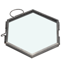 Miniatyrbillede 5 af 5: Hængende Geometrisk Sekskantet Glasbilledramme Tørret Blomst Planteprøve Klips Display