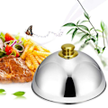 Miniatyrbild 3 av 5: Rostfritt stål Cloche matskydd kupol serveringsfat tallrik matsal middag för hem kök restaurang café