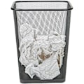 Miniatyrbilde 4 av 6: Mesh søppelbøtte, firkantet, 6 gallon, svart, 2-pakning