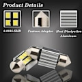 Pikkukuva 3 / 5: 31MM Ampuuli C5W LED-ampuuli Navette LED 2835 8SMD 6500k Auton Kattovalaisimelle DC12V 10kpl