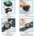 Miniatyrbild 2 av 5: Cykeldator Trådlös Cykeldator Hastighetsmätare LCD Bakgrundsbelysning Multifunktion Cykeldatorer Vattentät Mätare