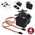 Miniatyrbillede 4 af 5: 4X MG945 Digital Servo 55g Metal Metal Gear 15kg Gear RC Flyvemaskine Modelbygning