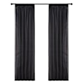 Miniatyrbilde 3 av 8: Voile Gardin Transparent Gardin i Ensfarget Stangedesign