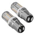 Miniatyrbilde 7 av 10: 2 stk BA15D LED-pære Super Lys LED-erstatningspære Varmt Lys 270Lm 12V 3W 57LED