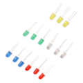 Miniatyrbilde 5 av 5: 100 stk 5mm LED-dioder Rød Grønn Gul Blå Hvit Lysdioder for Apparat DIY Vitenskapsprosjekt