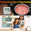 Miniatyrbild 4 av 8: Smart Kötttermometer, Ugnssäker med LED-display, Rostfri Sond Läser Av Temperaturen Omedelbart, Kabelanslutning för Säker Användning i Ugn, Hög Noggrannhet