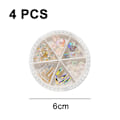 Miniatyrbillede 2 af 5: Neglecharms med flad bagside - Rhinestones