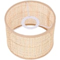 Miniatyrbilde 1 av 5: Liten Transparent Fattigmann Lampe i Flettet Rotting - Dekorativ Lampe for Bord, Lysarmatur, Vegg, Tak og Lampe