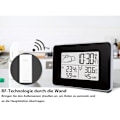 Miniatyrbild 3 av 8: Smart Väderprognosstation, Färgprognos med Inomhus- och Utomhustermometer, Hög Stabilitet och Precision, Digital Klocka, Låg Strömförbrukning,