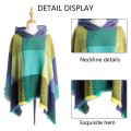 Miniatyrbilde 3 av 5: Dame Plaid Hetteskjerf Kappe Teppe Poncho Hetteskjerf