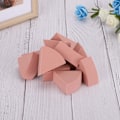 Miniatyrbillede 3 af 4: 10 stk./æske Konservesdåse Aluminiumshætte Fanformet Tør/Vådt Dobbelt Brug Ansigtspulver Puff Makeup Svampe Pink