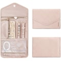 Miniatyrbillede 3 af 5: Bagsmart Smykke Organiser Taske Til Rejser, Smykke Opbevaring Rejsetilbehør Til Ringe, Øreringe, Halskæder, Ure, Sort