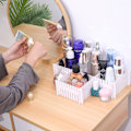 Miniatyrbillede 1 af 2: 4 stk Skuffedeler Organizer Plast Skuffeopbevaringspartition Hjem Justerbar Clapboard Hvid Lang 37x7CM